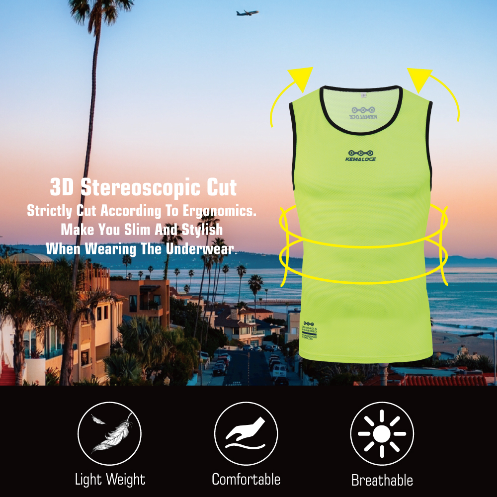 KEMALOCE Cycling Base Layer Me - Sleeveless Undershirt recensione e prezzo