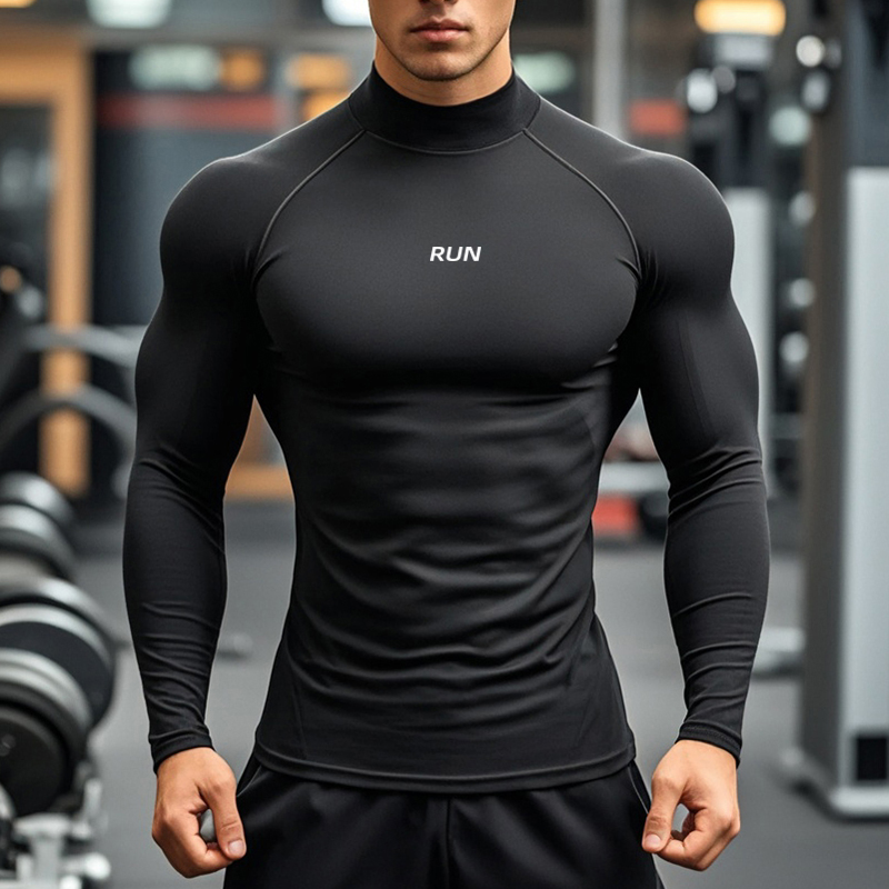 Men's Running Turtleneck Quick - T Shirt Tight Fit recensione e prezzo