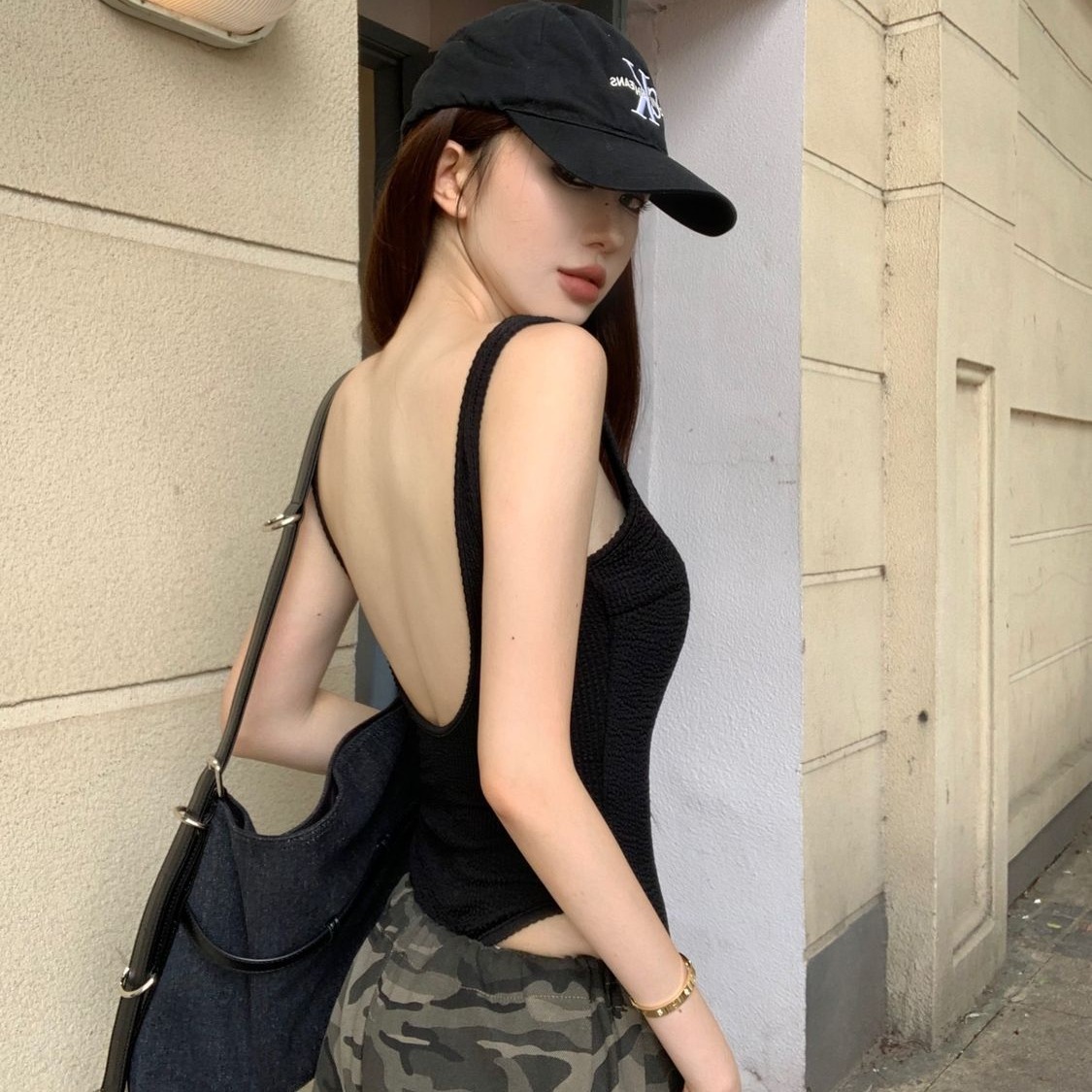 Black Strappy Bodysuit Sexy Ba - Suspender Tank Top recensione e prezzo
