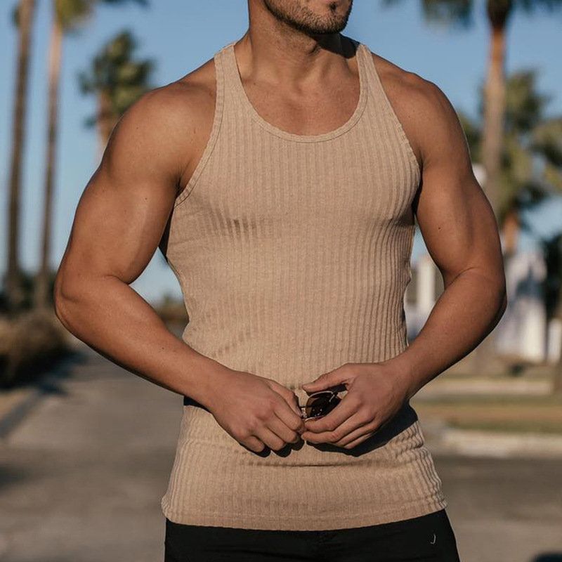 2024 Summer new men V-neck Ves - Undershirt Crew Neck recensione e prezzo