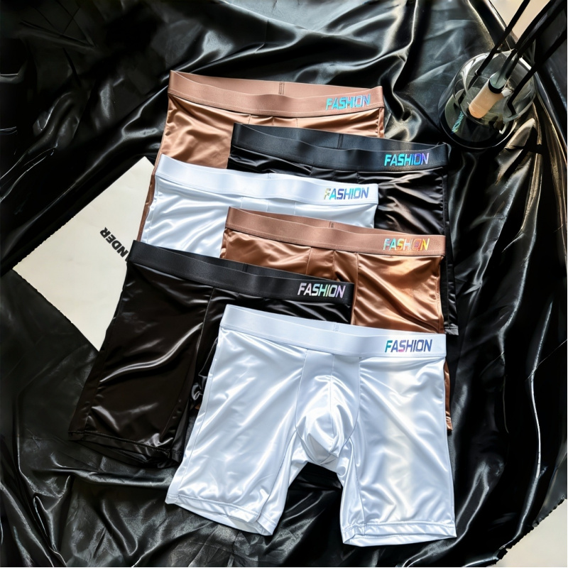 Men's Shiny Glossy Ice Silk Lo - Long Leg Trunk Men recensione e prezzo