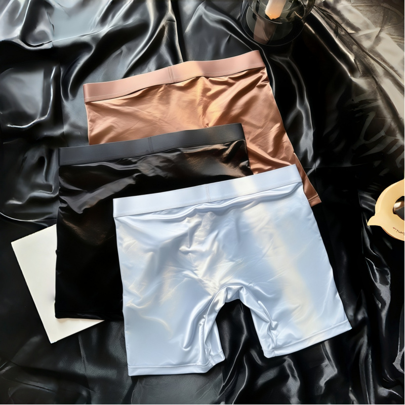 Men's Shiny Glossy Ice Silk Lo - Long Leg Trunk Men recensione e prezzo