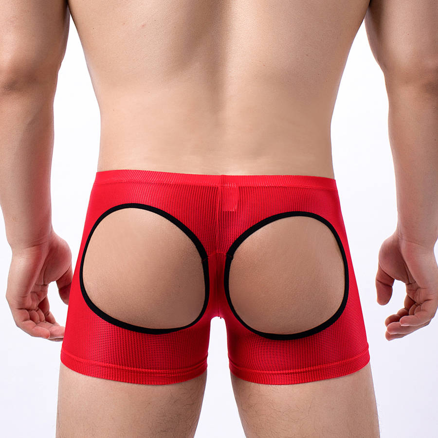 Men's Open Butt Boxer Shorts M - Mesh Sport Boxer recensione e prezzo