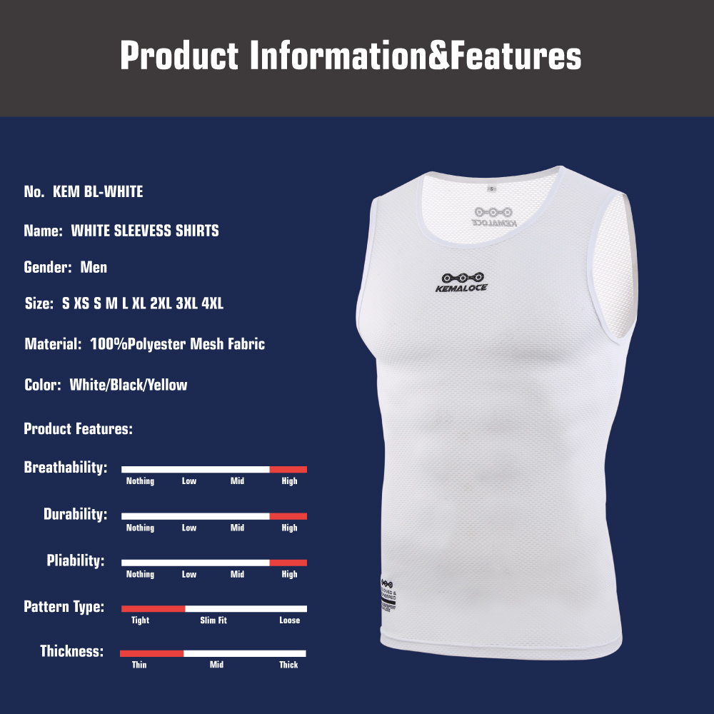 KEMALOCE Cycling Base Layer Sl - Sleeveless Undershirt recensione e prezzo