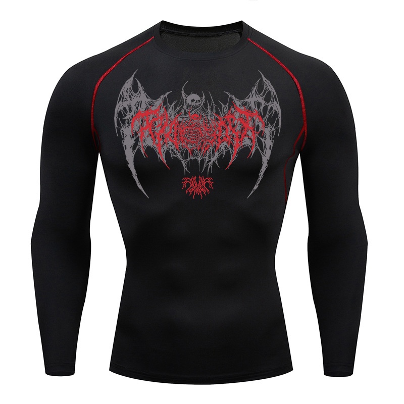 Skull Wings Print Long Sleeve  - Base Layer Top recensione e prezzo