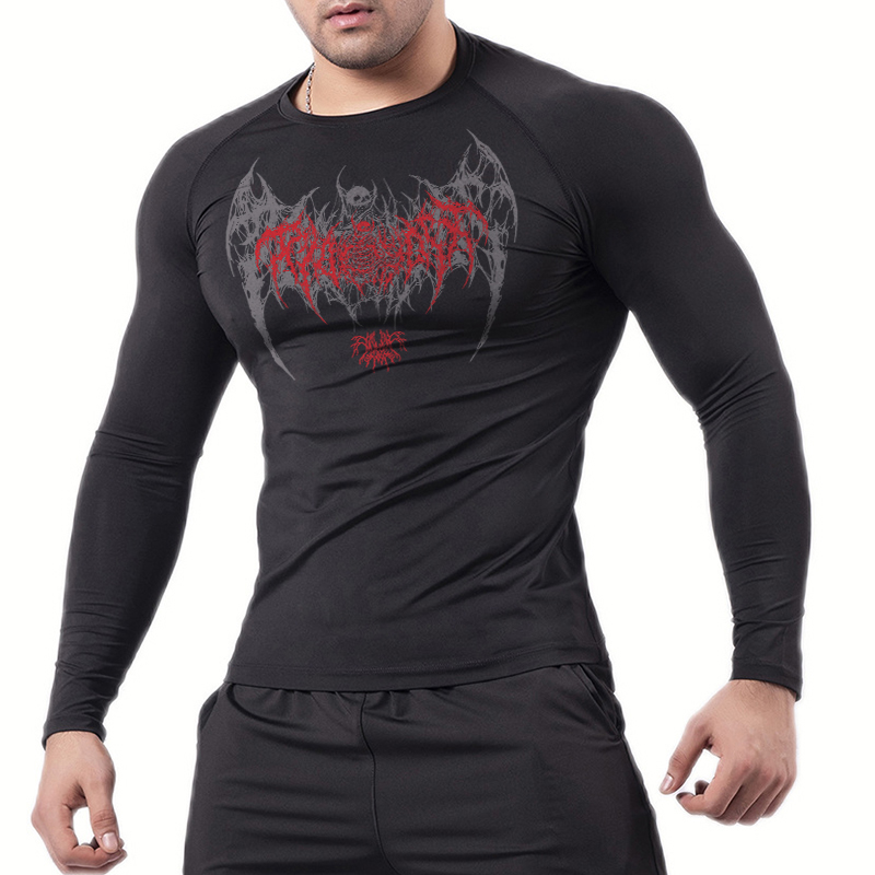 Skull Wings Print Long Sleeve  - Base Layer Top recensione e prezzo