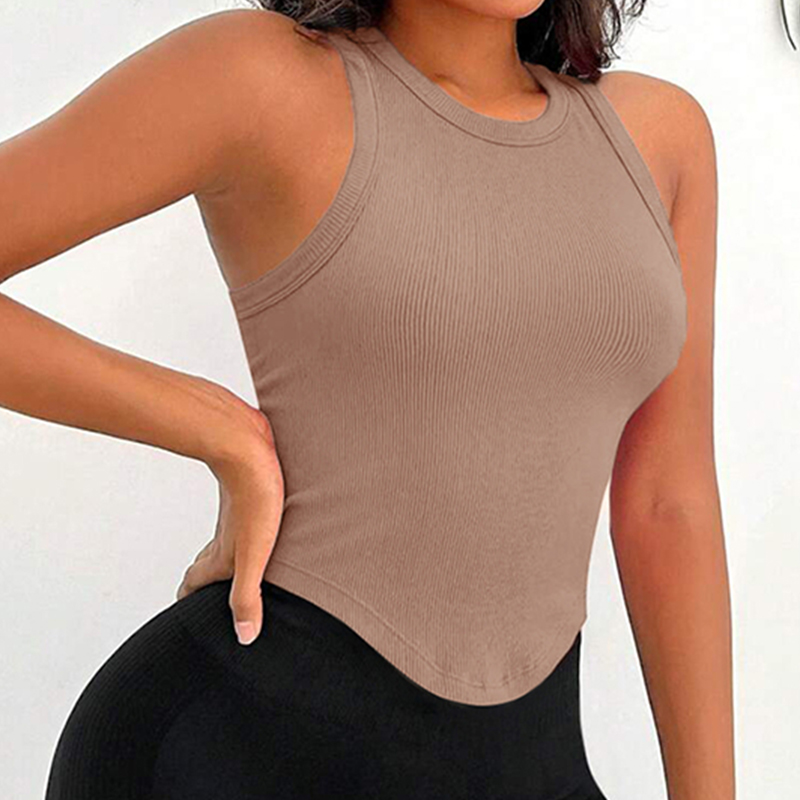 Womens Ribbed Racerback Curved - Tank Top Ribbed recensione e prezzo