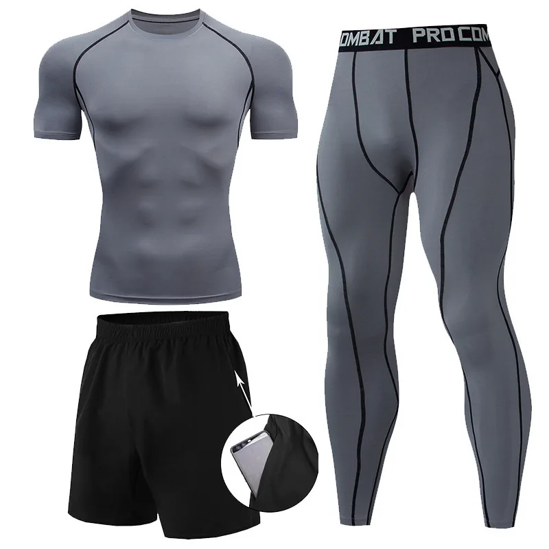 3 Pieces Fitness Suits Athleti - Compression Shorts Athletes recensione e prezzo