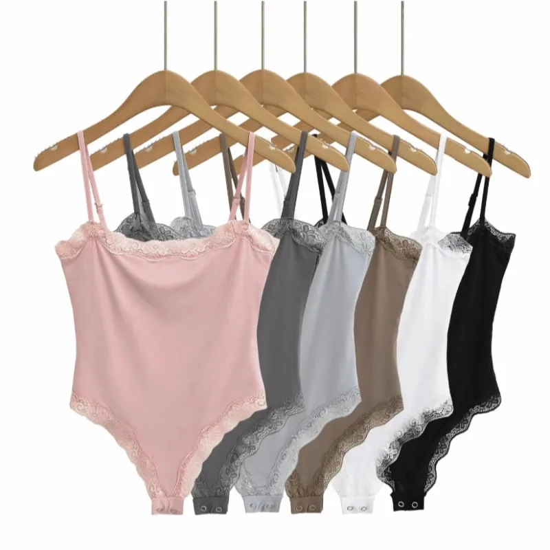 Women's Square Neck Lace Bodys - Suspender Tank Top recensione e prezzo