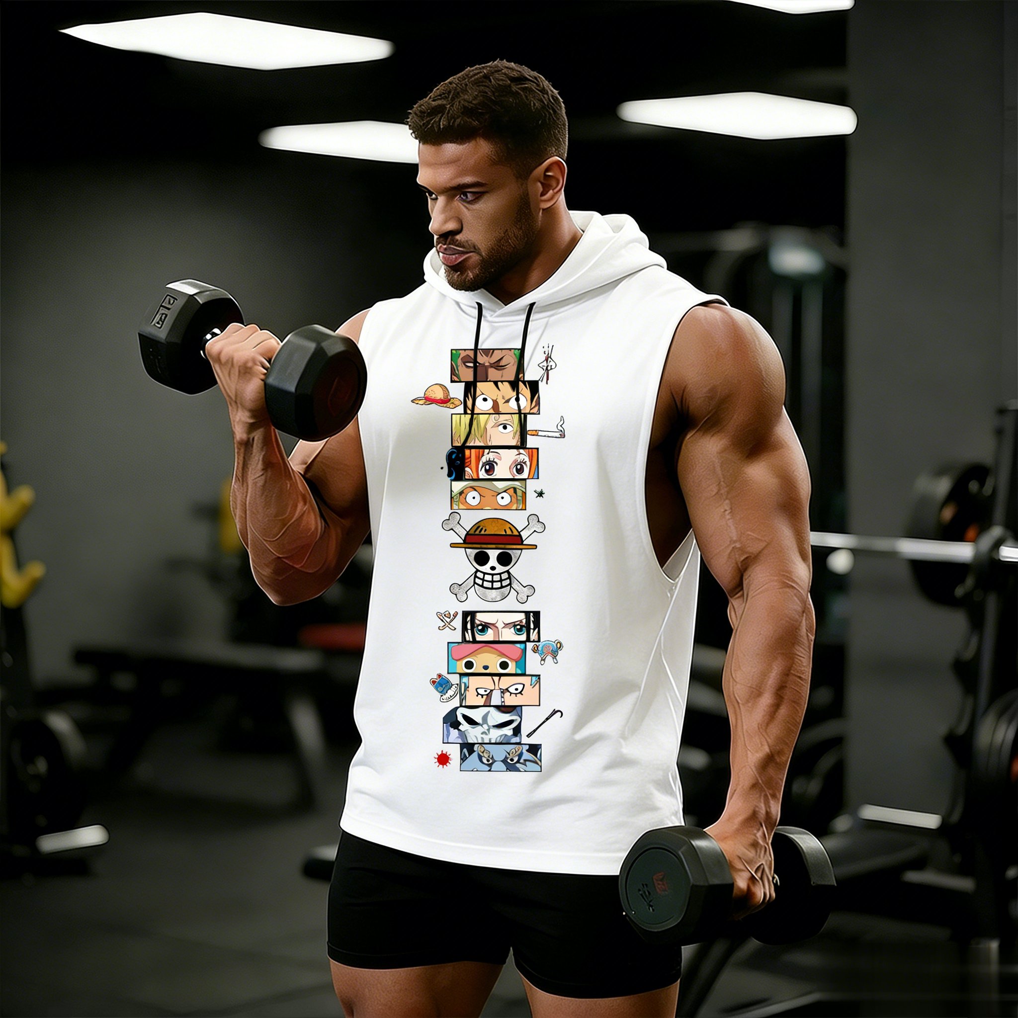 One Piece Anime Hoodie Sleevel - Sleeveless Undershirt recensione e prezzo