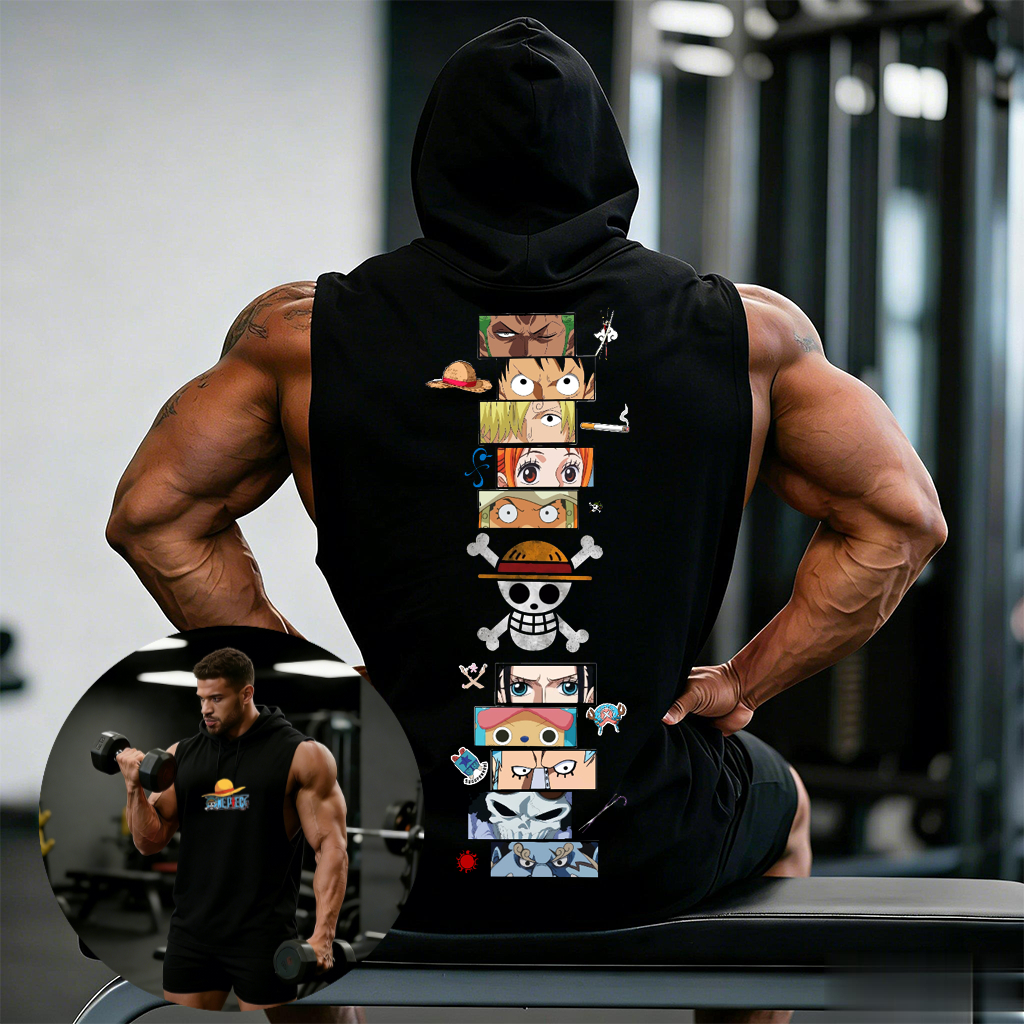 One Piece Anime Hoodie Sleevel - Sleeveless Undershirt recensione e prezzo