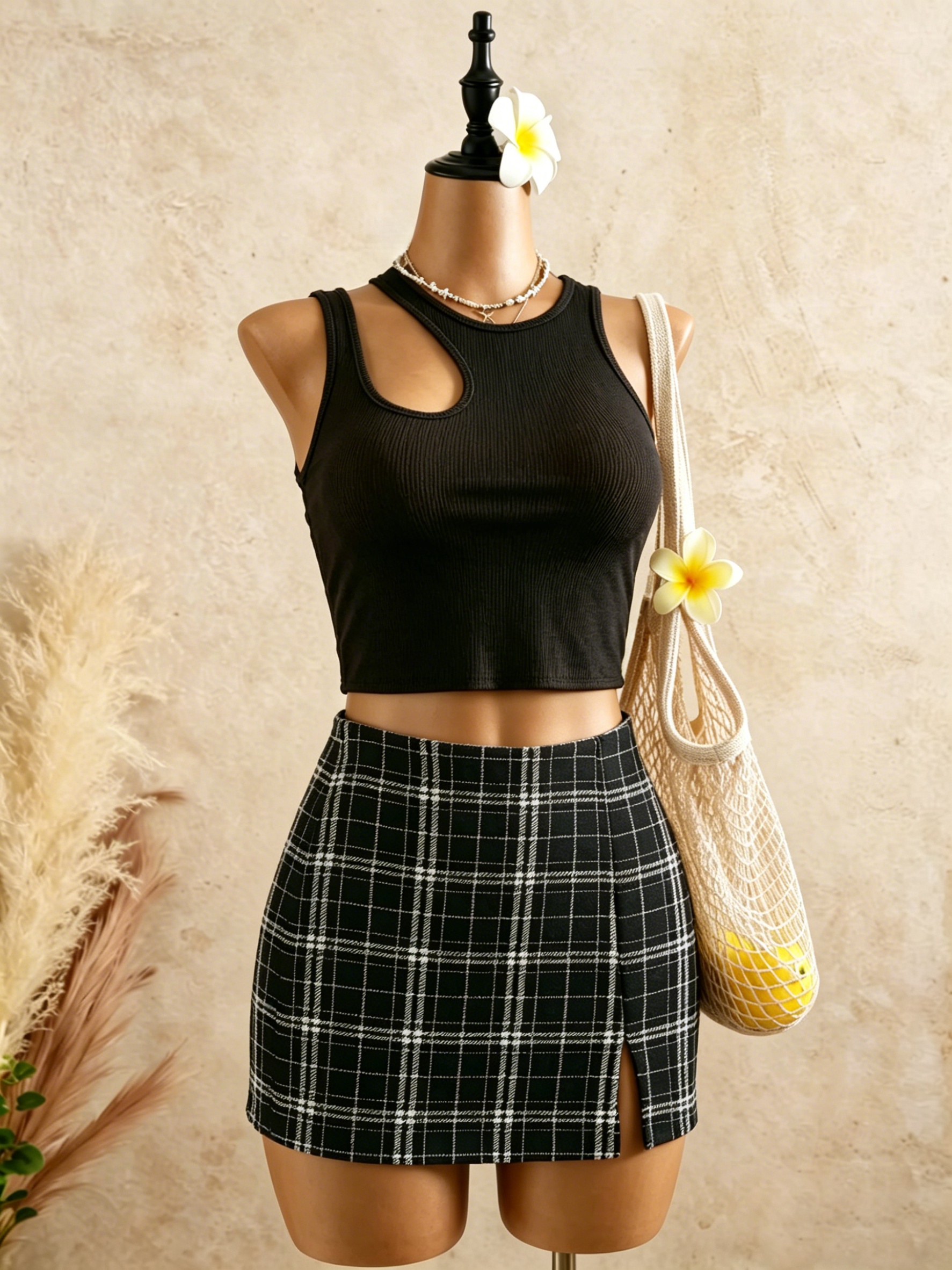 2 Piece Outfits Women Cutout R - Tank Top Ribbed recensione e prezzo
