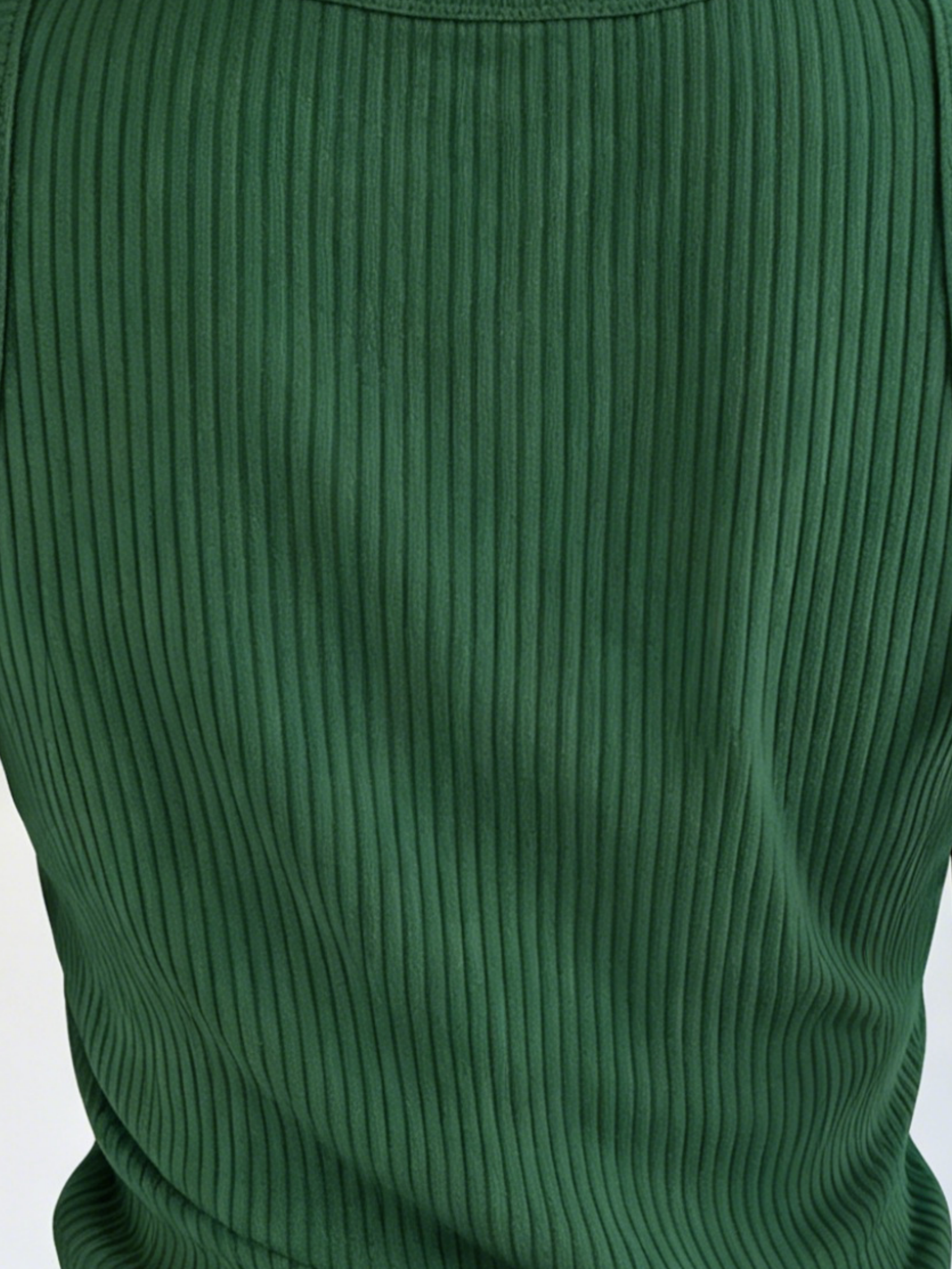 Plus Size Women Green Ribbed K - Tank Top Ribbed recensione e prezzo