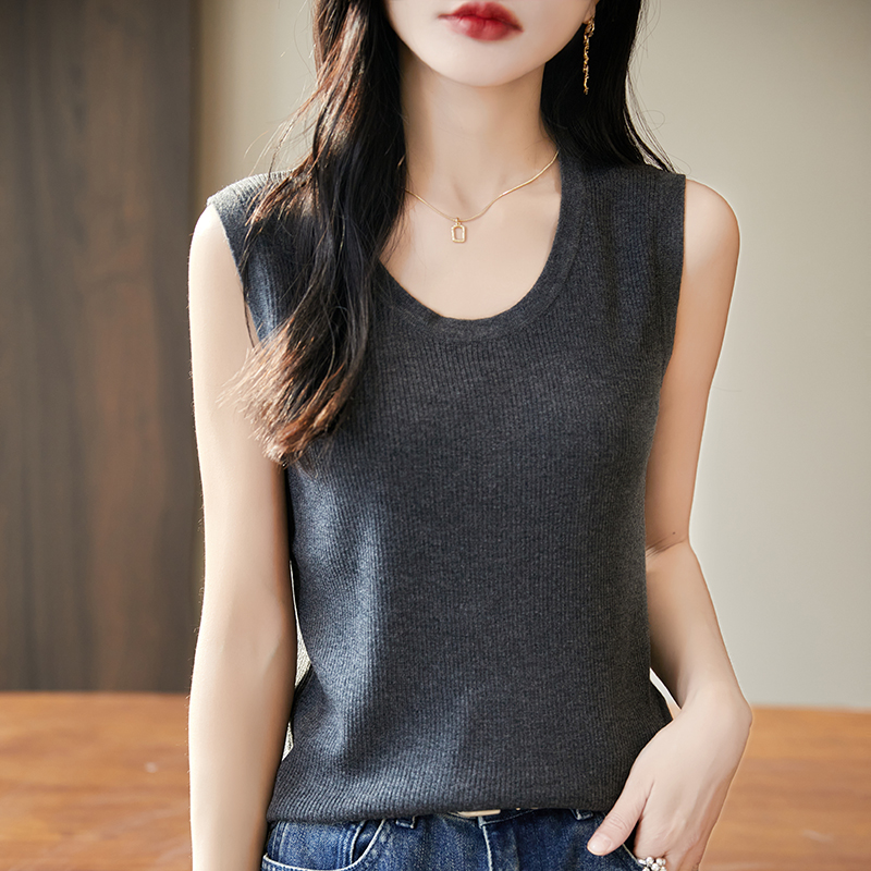WinvyNee Women Deep Crew Neck  - Tank Top Ribbed recensione e prezzo