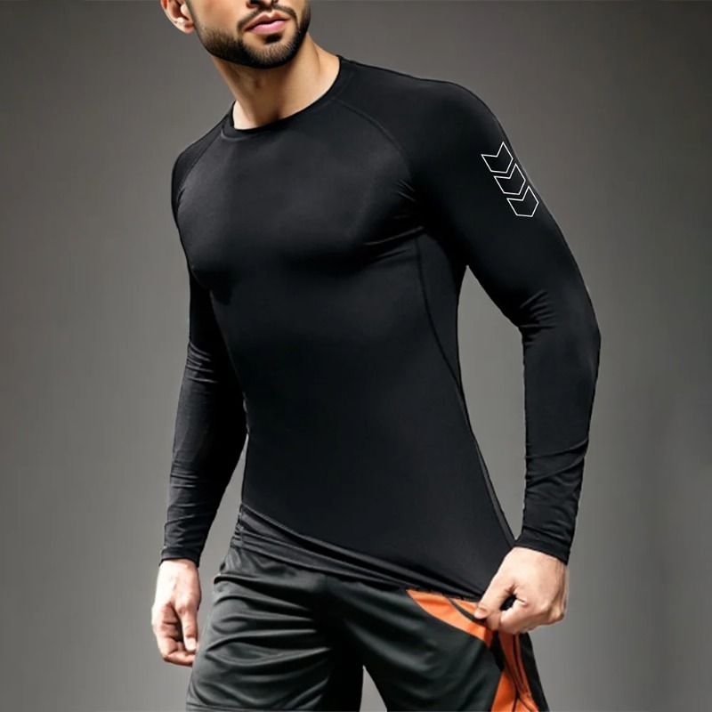 Men Compression Long Sleeve Sh - Base Layer Top recensione e prezzo